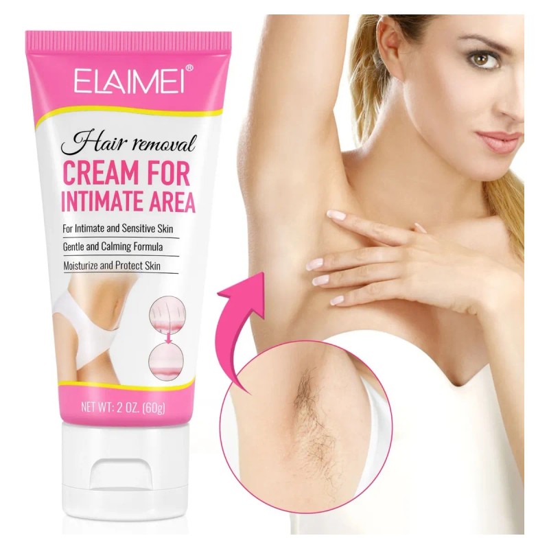 Crema Depiladora Suave Con La Piel Areas Intimas Sin Dolor
