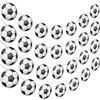 Soccer Party Decoration Pre-Strung Soccers Banner 4PCS Soccer Theme Birthday Garland Soccer Ball Hanging Decor for Boys Soccers Sports Theme Birthday Baby Shower Supplies