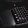 One Handed Keyboard 35 Keys USB Wired RGB Backlit Blue