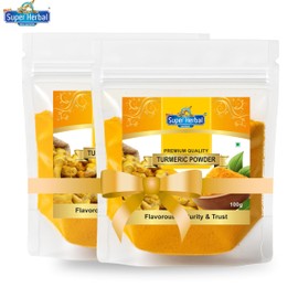 New Super Herbal Turmeric Powder, 3.5 oz (100g), Ground Spice