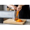MasterClass Acid-Etched Stainless Steel Box Grater with Handle, 24 cm