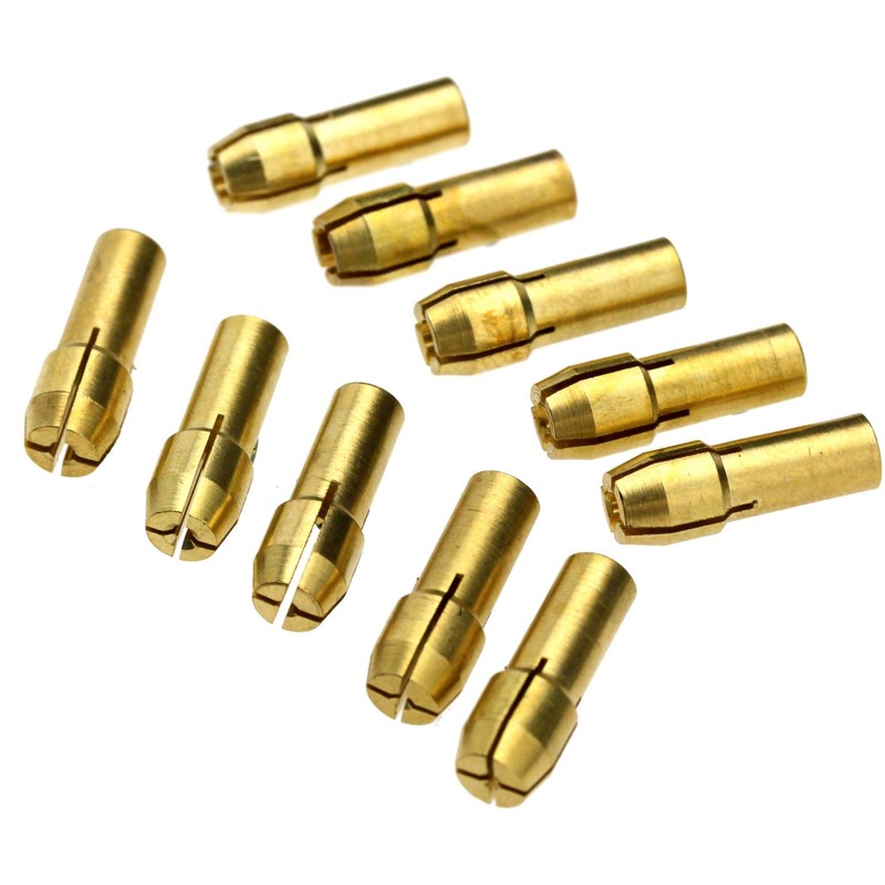 Be In Your Mind 10pcs 0.5-3.2mm Brass Drill Chuck 5mm