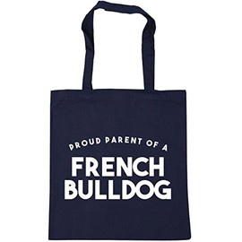 Hippowarehouse Proud Parent Of A French Bulldog Tote Shopping Gym Beach Bag 42cm x38cm, 10 litres
