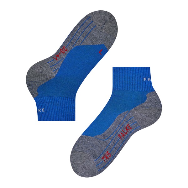 Falke TK5 - Calcetines cortos de senderismo para hombre, Azul