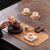 Aoveew Tea Mat Traditional Handmade bamboos Tea Table Mat for