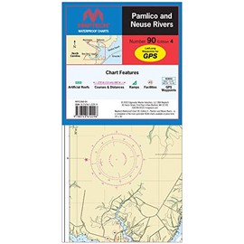 Pamlico and Neuse Rivers MAPTECH® Waterproof Chart Number 90 Edition 4 WPC090-04