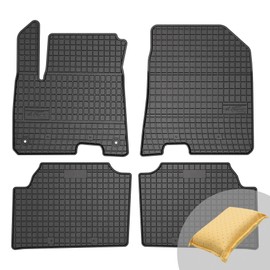 FROGUM EL Toro Rubber Mats All Year Round Set of Car Floor Mats for Kia NIRO EV I 2018-2022 | Durable Rubber Material | 1.5 cm Protective Edge