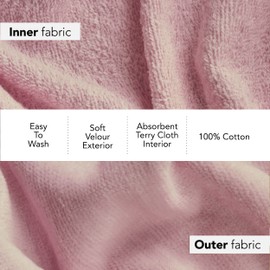 Boca Terry Womens Spa Wrap - 100% Cotton Spa, Shower, Bath and Gym Towel w Snaps, Towel Wrap for Women