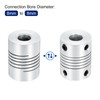 sourcing map 5Pcs 8mm to 8mm Aluminum Alloy Shaft Coupling