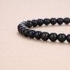 coai 7 Chakra Balancing Obsidian Stone Chakra Bracelet for Women