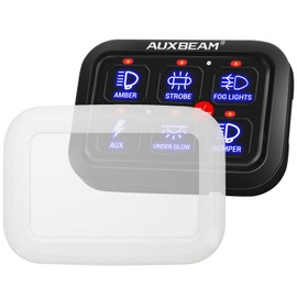 Auxbeam - Funda protectora impermeable de PVC para panel de interruptores de 6 bandas BC60, GC60, funda protectora transparente impermeable