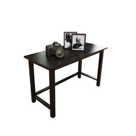 Fday 51 Inch Home Office Desk, Gaming Writing Computer Work from Home Study Desk, Sturdy Modern Simple Table for Small Spaces, Bedroom, Student, Moisture Resistant, Black
