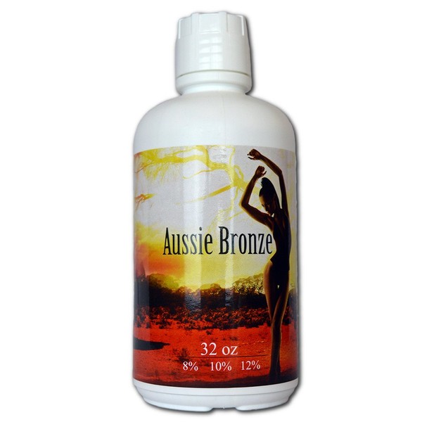 Aussie Bronze 12% Dark Sunless Airbrush Spray Tanning Solution 32oz