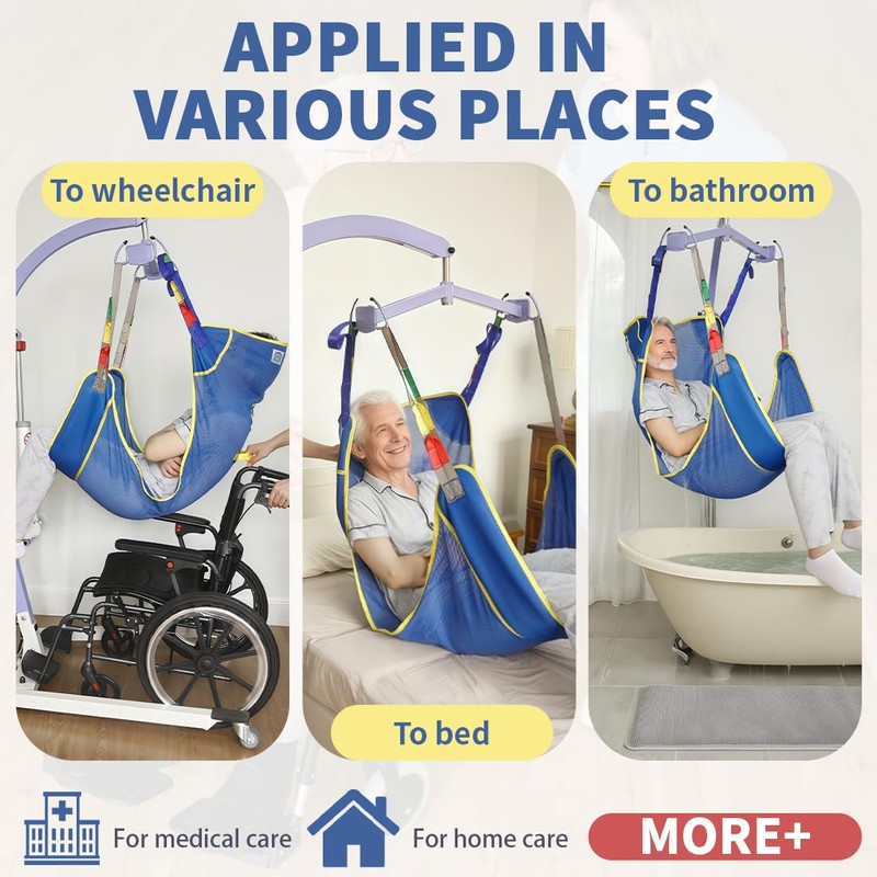EZ Assistive Universal Full Body Patient Lift Sling, Patient Lift