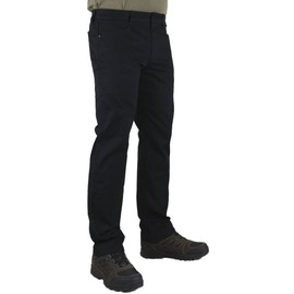 LAPG Men's Terrain Flex Straight Fit Pant, Tactical Stretch Pants for Men, Durable 9 Pocket Covert Casual EDC Pant - Black - 30 x 32
