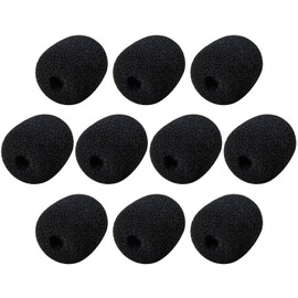 Headset Microphone Covers Foam, Replacement Soft Mic Windscreen Cover for Turtle Beach Recon 50 Razer BlackShark V2 X BlueParrott B450-XT Gaming/Office Headphones with Gooseneck Microphones-10 Pack