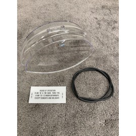 GENUINE! Duncan Parking Meter Clear Plastic Lens, Dome, SOFT Gasket, Hours. NEW!