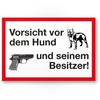 Komma Security Vorsicht vor dem Hund seinen Besitzer - Warning