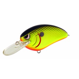 SPRO Fishing Little John Medium Diving Crank Bait-Pack of 1,Chartreuse Black