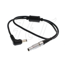 HangTon 3 Pin to DC Barrel Right Angle Steadicam Power Cable for Blackmagic Video Assist Monitor 24inch