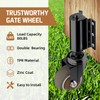 USCaster 1 Pack Gate Wheel 2inch Gate Caster for Wooden