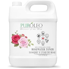 PUROLEO Rose Water 32 Fl Oz/946 ML (Packed in Canada) Pure & Natural Skin Care Setting Spray and Toner - Premium and Luxury Self Care with Rosewater for Face, Makeup Setting Spray, and Facial Mist