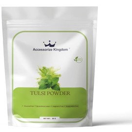 Accessorize Kingdom Tulsi Herbal Powder for External Use – For DIY Face & Hair Packs | 1.7 oz (50g,)