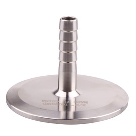 DERNORD 2" Tri Clamp to 3/8" Hose Barbed Adapter SUS304 Sanitary Hose Barb Pipe Fitting (3/8 Inch Barb Hose)