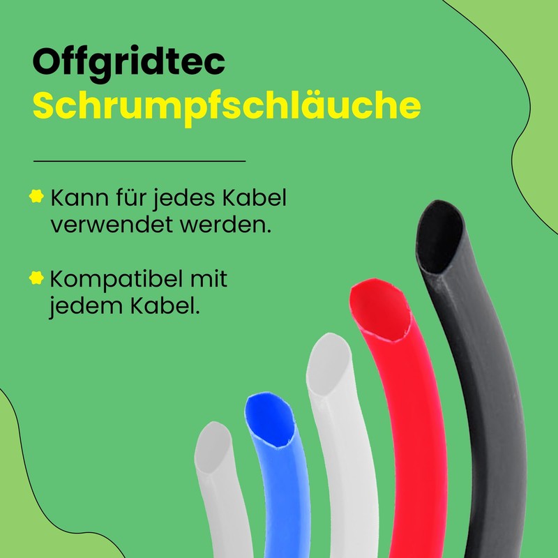 Offgridtec Heat Shrink Tubing 25.4 mm > 12.7 mm Red