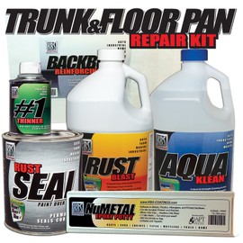 KBS Coatings 5900203 Satin Black/Black Trunk and Floorpan Repair Kit