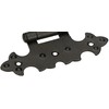 KOTARBAU® Set of 4 Decorative Hinges for Cupboard Asymmetrical Retro