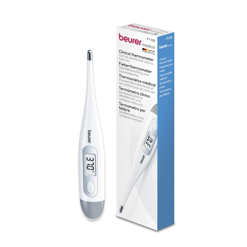 Beurer FT09B Termómetro Digital Rígido, blanco