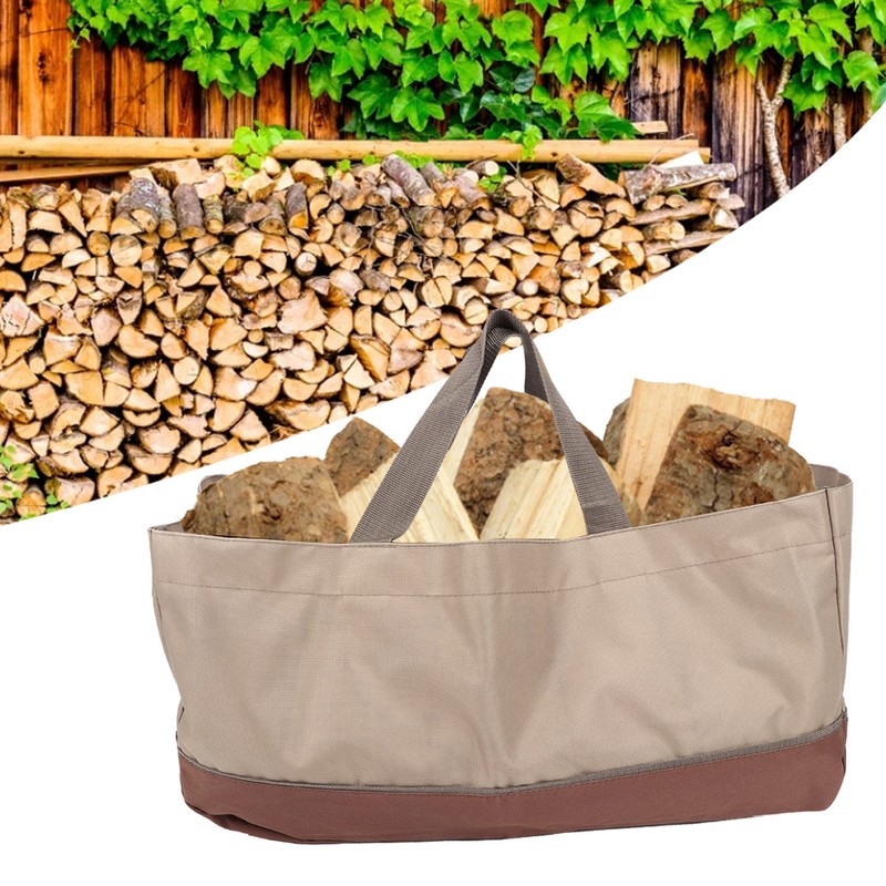 Portable Large Capacity Oxford Cloth Logs Carrier Bag Twigs Branch