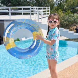 Swim Ring for Adults and Children, 60, 70, 80, 90, O Shape, Meteor, Strong Buoyancy, Leak-proof, Stability, Summer Vacation, Beach, Beach, Cute, Water Play, Beach, Pool Party, Sea Bathing, Sunbathing,
