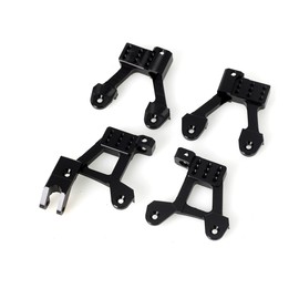 LCX Racing 1/10th RC Crawler Car Aluminum Adjustable Front Rear Shock Hoops Tower Shock Mount Set for Axial SCX10 II, Upgrades Parts Accessories