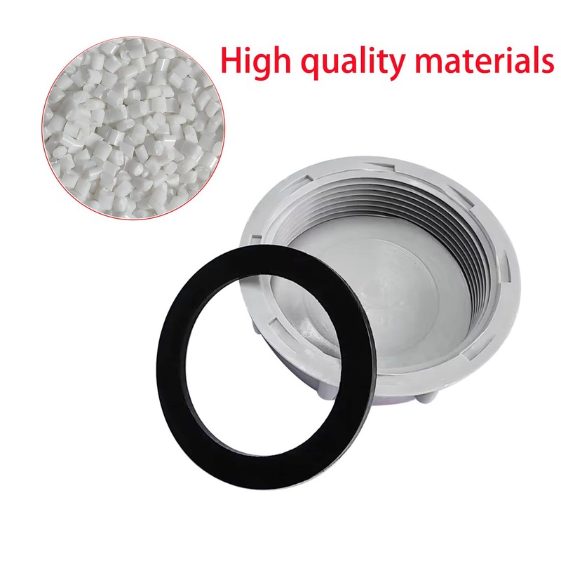 Qrity 2 Pack PVC Pipe End Cap Waste Processor Blanking