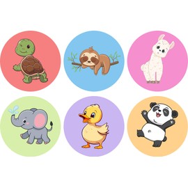 Moky Baby Stickers for the Pram, Child Seat - Contrast Sticker for Entertaining Your Baby on the Go and at Home (Colourful)