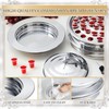 Zhehao 2 Plates Silver Communion Set with Lid, Stainless Steel