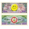 Smiley Face Million Dollar Bill With Bill Protector
