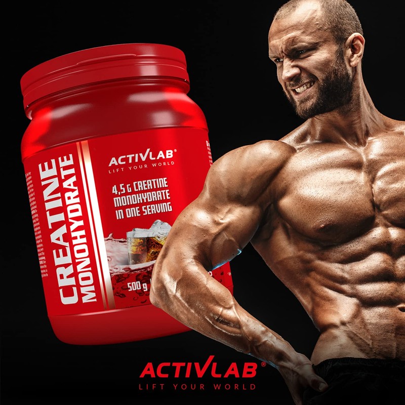 Activlab Creatine Monohydrate - 500g Jar | Optimum Nutrition Pre-Workout
