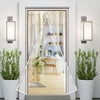 120x210 Magnetic Transparent Vinyl Curtain for Doors - Windproof & Cold Protection Windproof Black