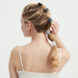 Qooocy Lazos de pelo para mujer para cabello grueso o rizado. Sujetadores antideslizantes para coleta de caballo, 8 mm, 12 unidades, búho nocturno