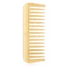 Bamboo Wide Tooth Comb, Hair Detangling Brush, Wooden Hair Curls