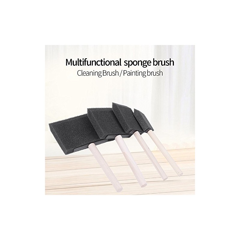 ZJchao brocha Espuma Cepillo Esponja Espuma Limpieza de 4pcs Set
