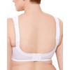 Wireless Plus Size Bra Wide Strap Unlined Minimizer Full Coverage