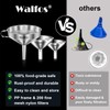 Stainless Steel Funnel, Walfos 3 Different Sizes of Kitchen funnels