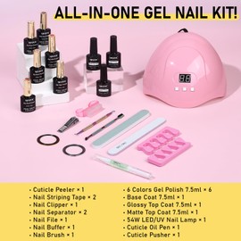 XIFEPFR Neon Gel Nagellack Set mit UV Licht