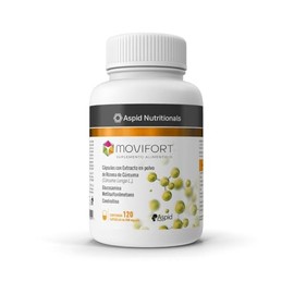 Aspid Nutritionals - Movifort Suplemento Alimenticio 120 Cápsulas | Extracto en Polvo de Rizoma de Cúrcuma, Glucosamina, Metilsulfonilmetano y