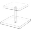 2-Tier Acrylic Perfume Display Organizer, 9.3 x 9.3 x 6.3