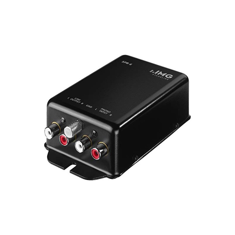 IMG Stageline SPR-6 Phono Equalizer Stereo Preamp for RIAA Turntable
